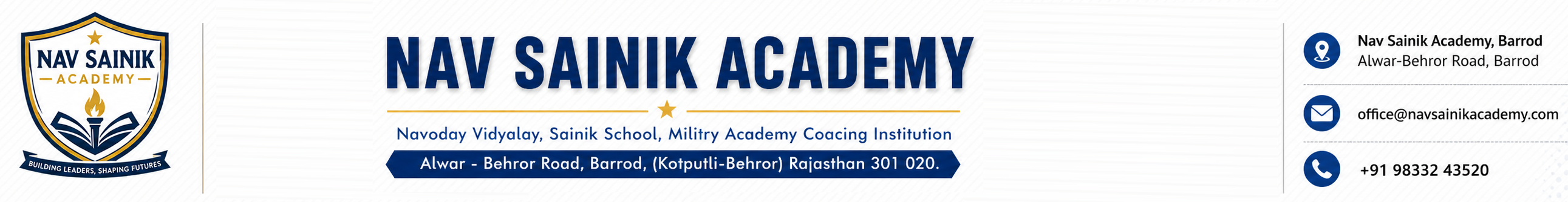 Nav Sainik Academy Navoday Vidyalay, Sainik School, Militry Academy Coacing Institution